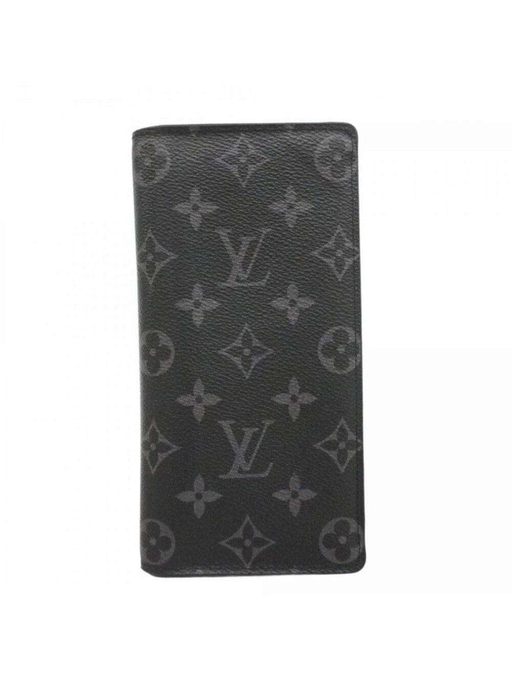 Louis Vuitton Wallet Monogram Eclipse Portefeuille Brazza Black